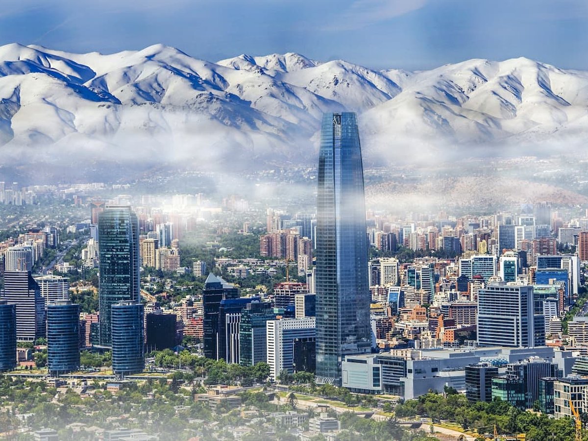 Santiago de Chile y cordillera de los Andes